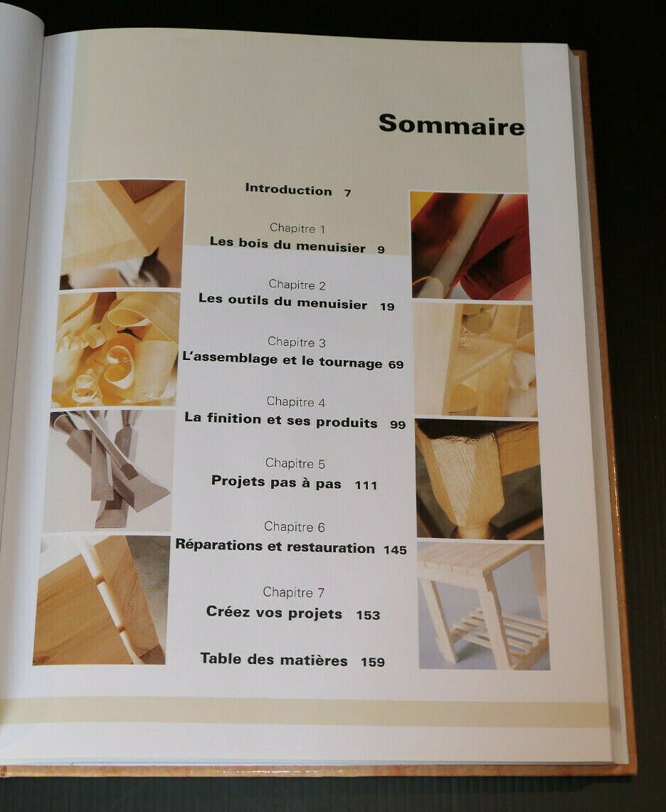 BIEN COMMENCER LA MENUISERIE / EYROLLES 1999 / OUTILLAGE TECHNIQUES PHOTOS