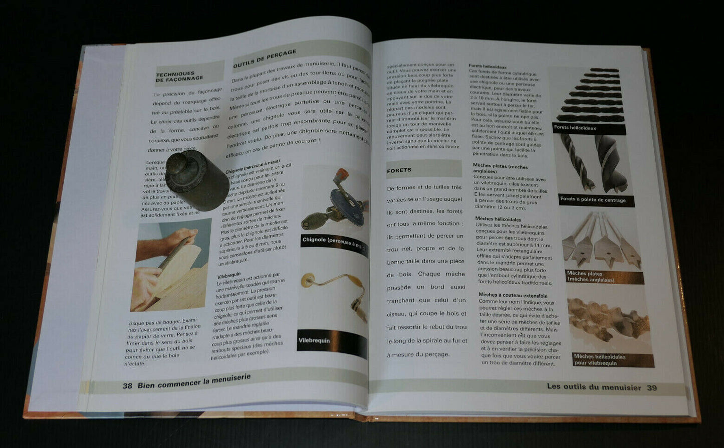 BIEN COMMENCER LA MENUISERIE / EYROLLES 1999 / OUTILLAGE TECHNIQUES PHOTOS