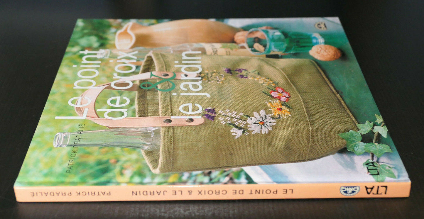 LOT DE 2 LIVRES / BRODERIES INDIENNES / LE POINT DE CROIX & LE JARDIN / LTA DMC