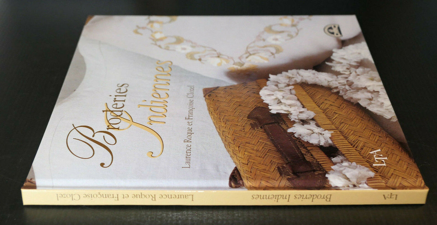 LOT DE 2 LIVRES / BRODERIES INDIENNES / LE POINT DE CROIX & LE JARDIN / LTA DMC