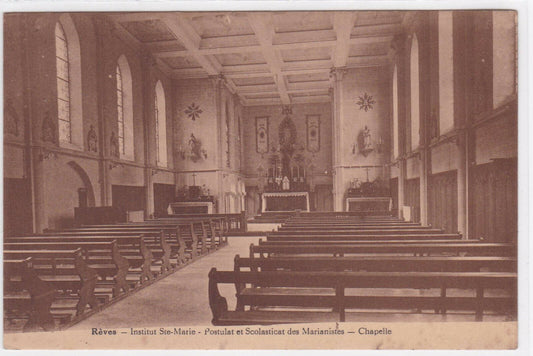 CARTE POSTALE ANCIENNE CPA REVES INSTITUT STE-MARIE POSTULAT SCOLASTICAT