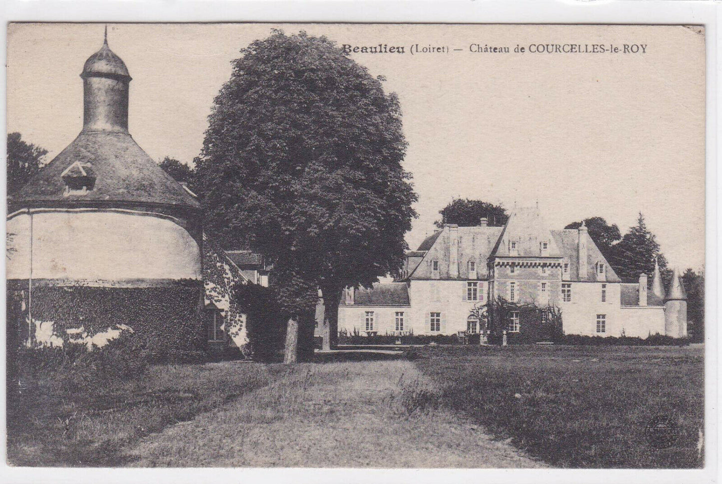 CARTE POSTALE ANCIENNE CPA BEAULIEU LOIRET CHATEAU DE COURCELLES-LE-ROY
