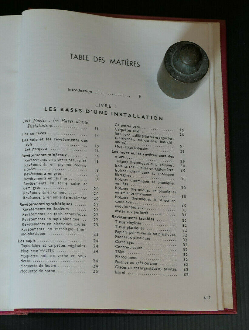 L'ART DE S'INSTALLER / HACHETTE 1966 / MOBILIER ARCHITECTURE INTERIEUR DECO