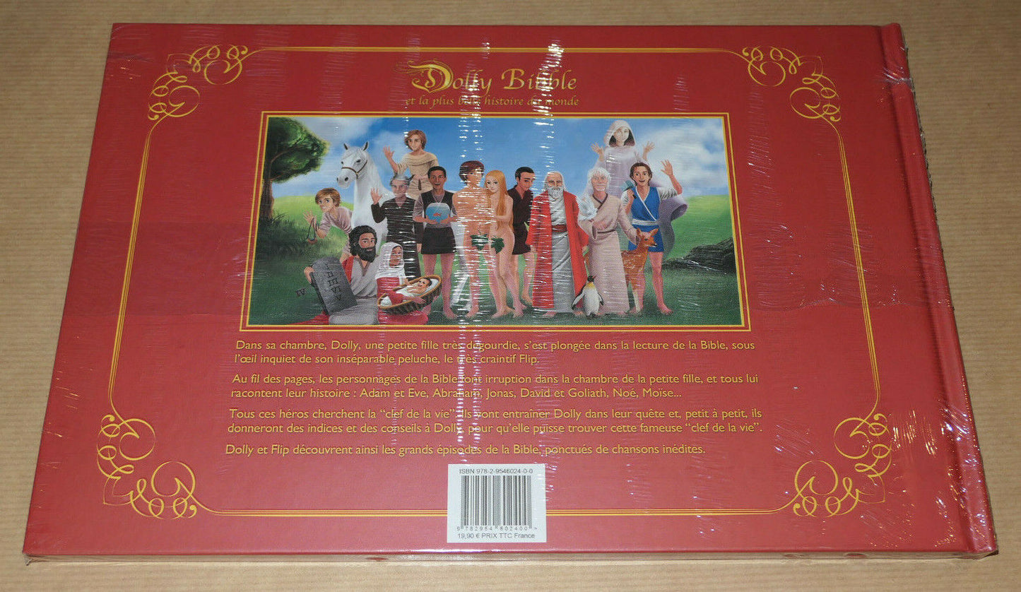 LIVRE + CD AUDIO DOLLY BIBBLE ET LA PLUS BELLE HISTOIRE DU MONDE