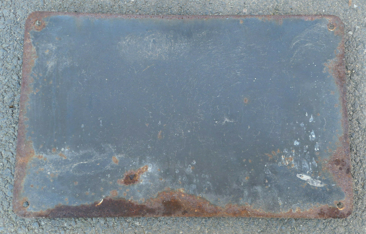 ANCIENNE PLAQUE DE RUE EMAILLEE AVENUE DU DOURIC COZ BRETAGNE