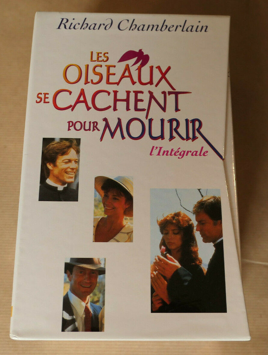 VHS CASSETTE VIDEO LES OISEAUX SE CACHENT POUR MOURIR RICHARD CHAMBERLAIN