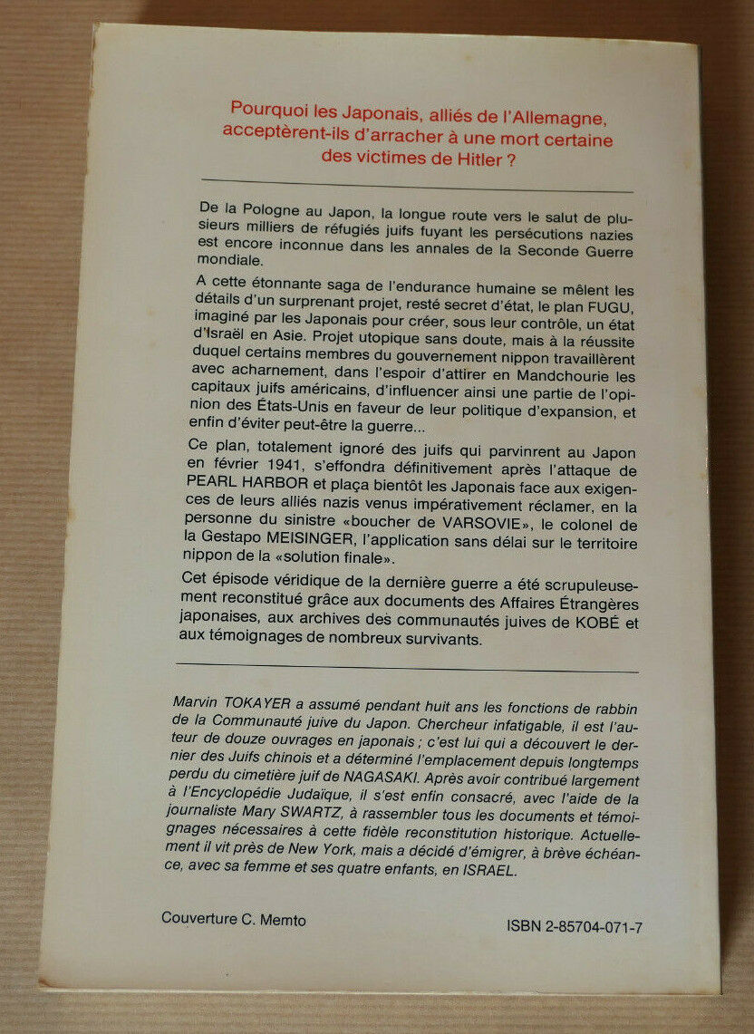 HISTOIRE INCONNUE DES JUIFS ET DES JAPONAIS PENDANT LA SECONDE GUERRE MONDIALE