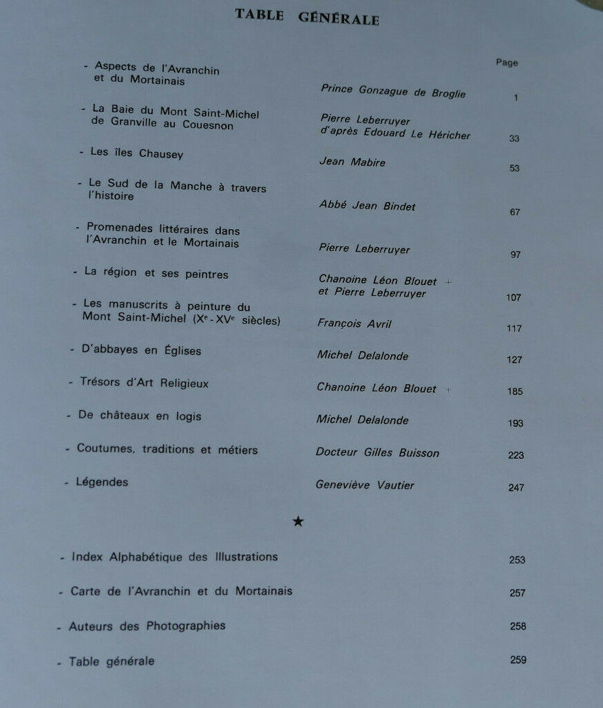 LA MANCHE L'AVRANCHIN ET LE MORTAINAIS / NORMANDIE HISTOIRE TOURISME PHOTOS 1972