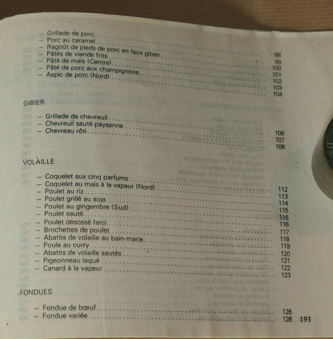 LE CHANT DU RIZ PILE / CENT RECETTES VIETNAMIENNES / CUISINE ASIATIQUE / 1998