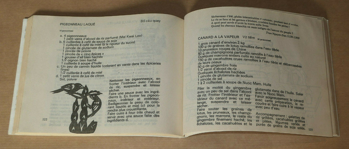 LE CHANT DU RIZ PILE / CENT RECETTES VIETNAMIENNES / CUISINE ASIATIQUE / 1998