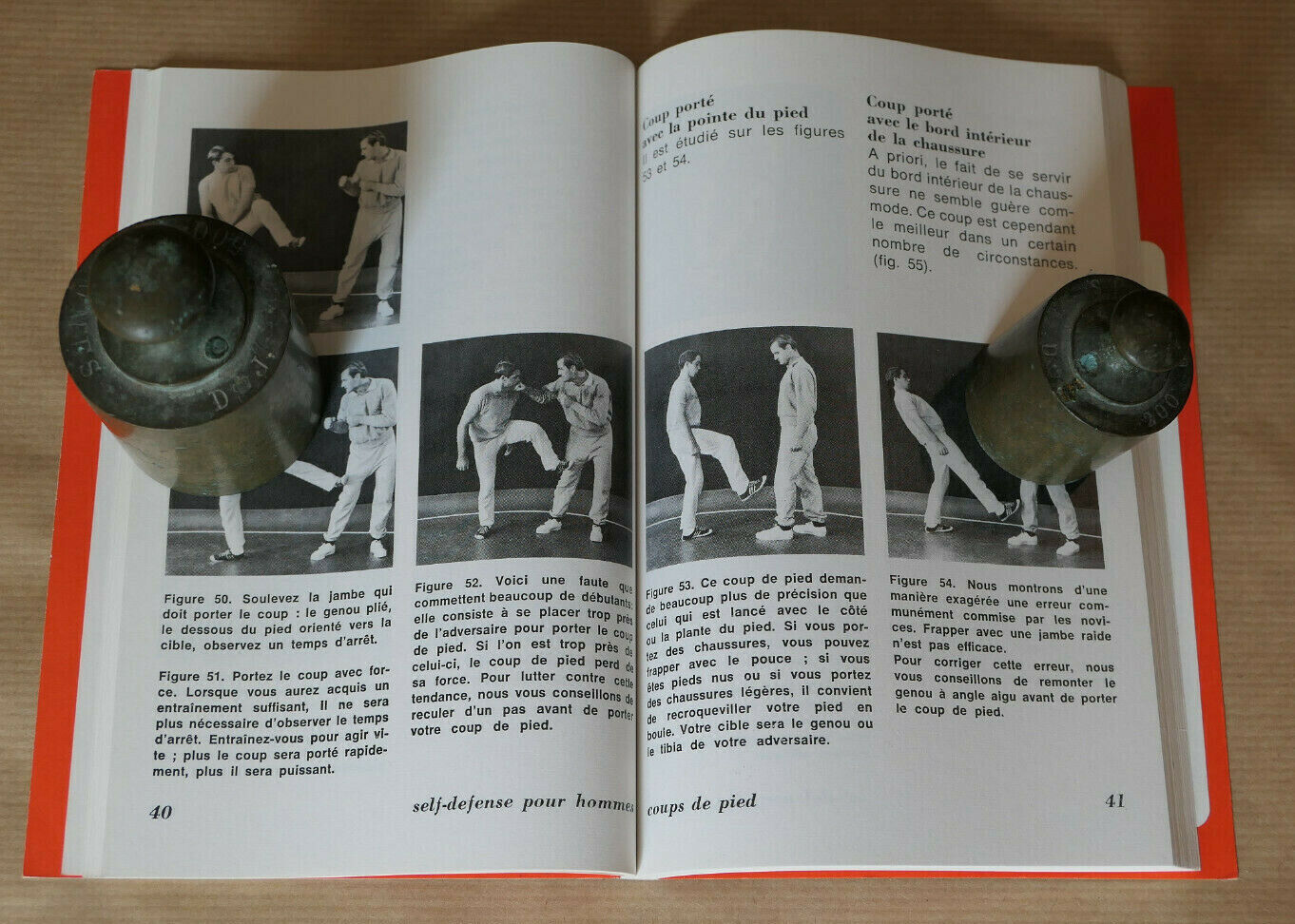 SELF-DEFENSE POUR HOMMES / BORDAS ACTIVITES 1969 / METHODE PHOTOS