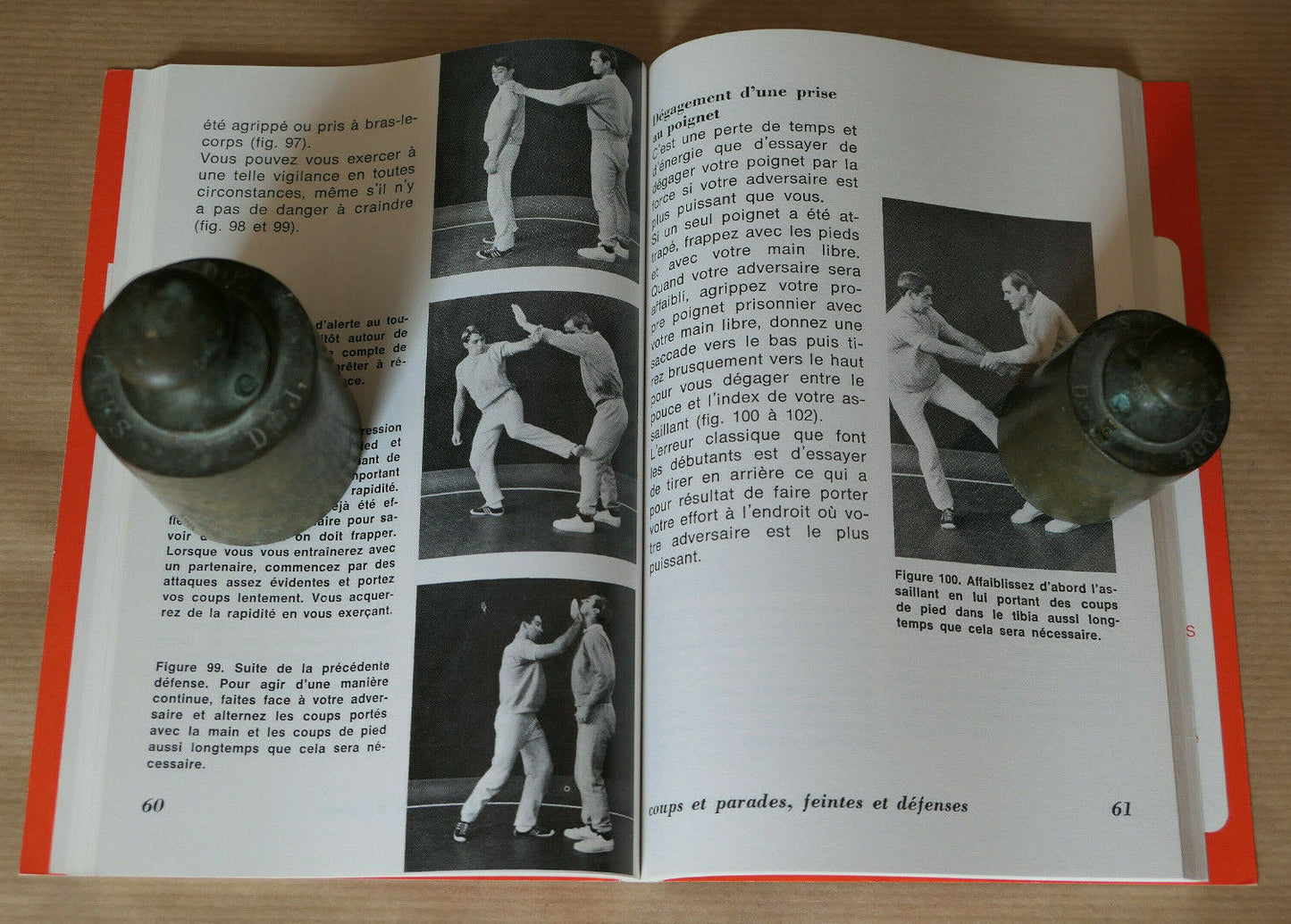 SELF-DEFENSE POUR HOMMES / BORDAS ACTIVITES 1969 / METHODE PHOTOS