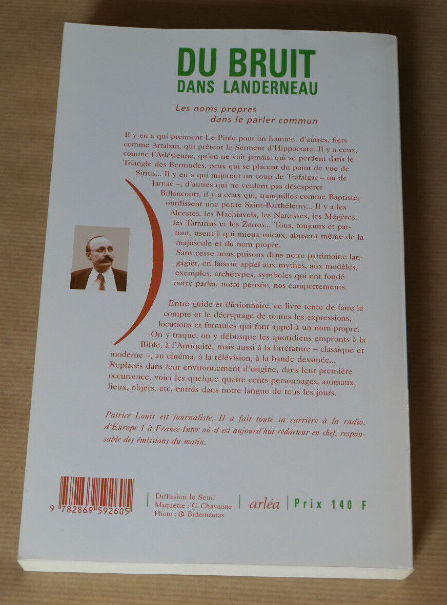 DU BRUIT DANS LANDERNEAU / LES NOMS PROPRES DANS LE PARLER COMMUN / ARLEA 1995