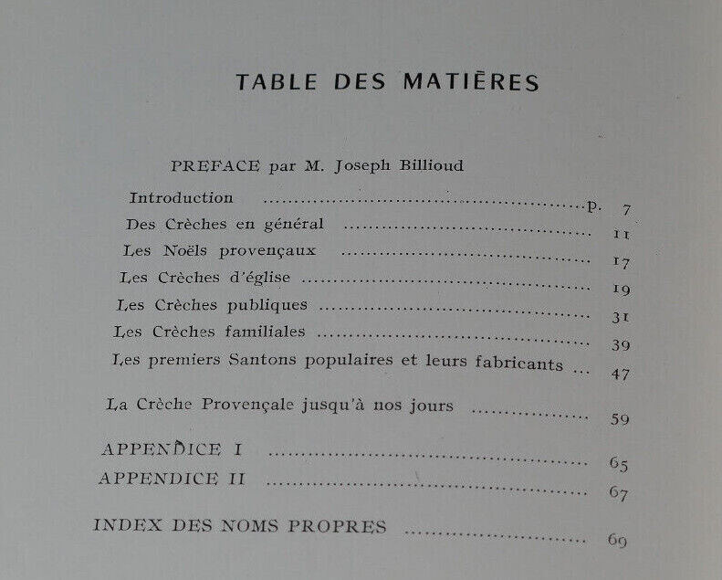 LES ORIGINES DE LA CRECHE PROVENCALE ET DES SANTONS POPULAIRES A MARSEILLE 1975