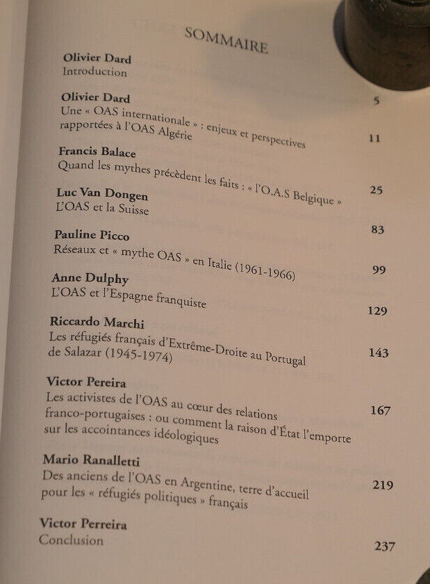VERITES ET LEGENDES D'UNE OAS INTERNATIONALE / RIVENEUVE EDITIONS 2013