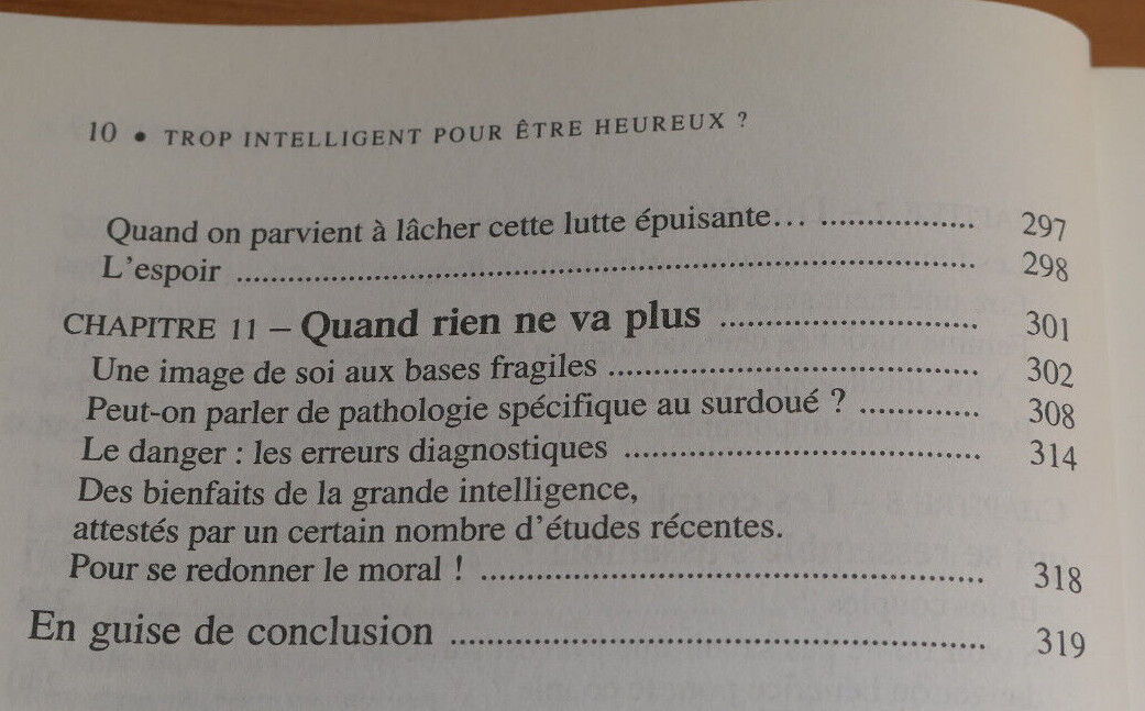 TOO SMART TO BE HAPPY? THE GIFTED ADULT / JEANNE SIAUD-FACCHIN