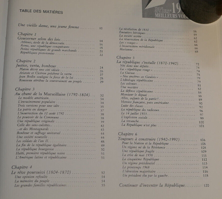 LA REPUBLIQUE / JOCELYNE GEORGE / HISTOIRE / MESSIDOR LA FARANDOLE 1992