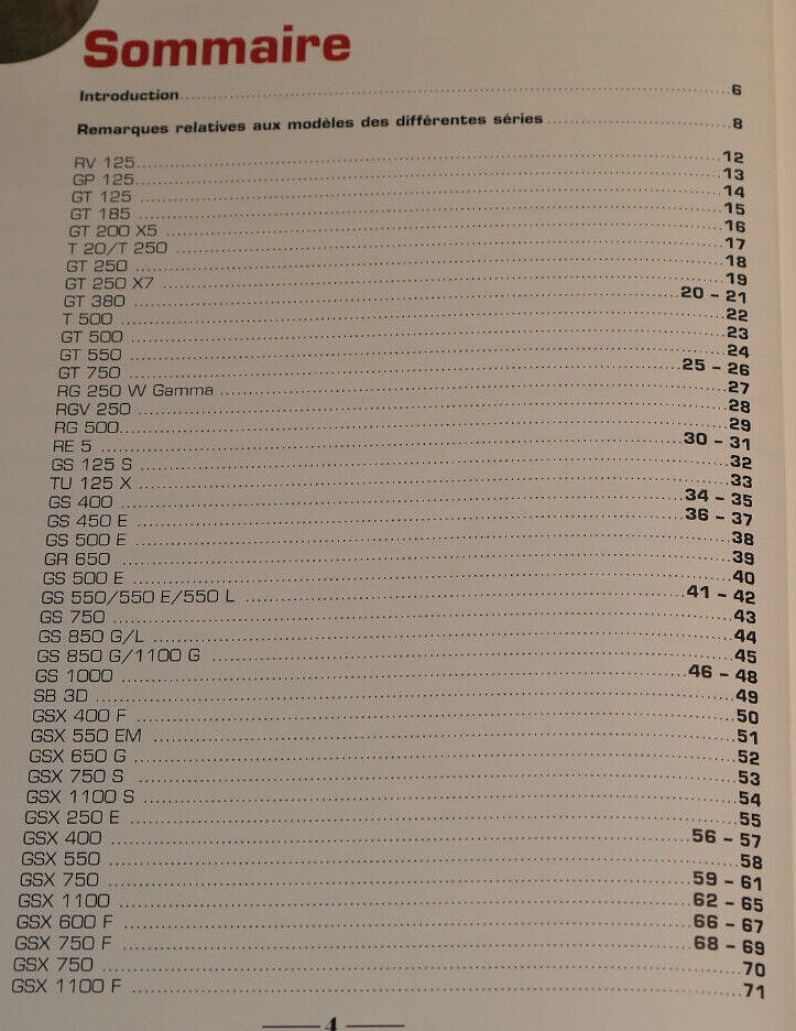 TOUS LES MODELES SUZUKI DEPUIS 1970 / JOACHIM KUCH / ETAI 2000 / SPORT MOTO