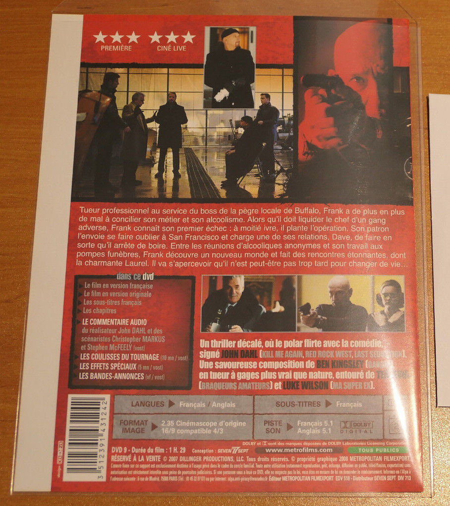 DVD YOU KILL ME (2007) / BEN KINGSLEY TEA LEONI LUKE WILSON