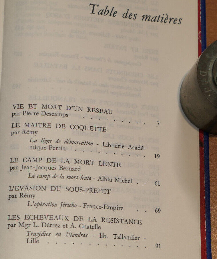 LA RESISTANCE DANS LE NORD / HISTOIRE MILITARIA WW2 RECITS / EDITIONS FAMOT 1974