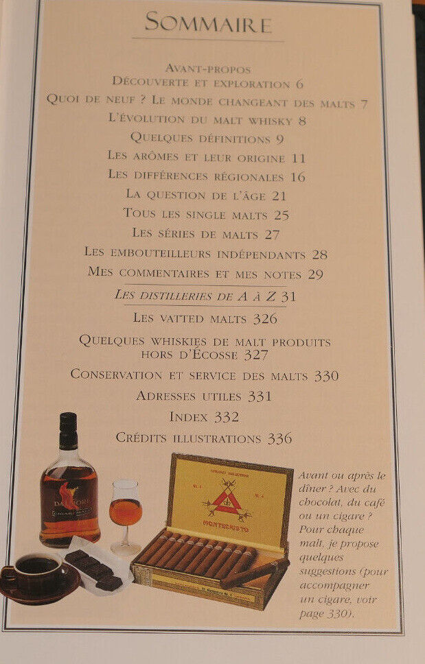 GUIDE DE L'AMATEUR DE MALT WHISKY / MICHAEL JACKSON / SOLAR 2000 / ALCOOL ECOSSE
