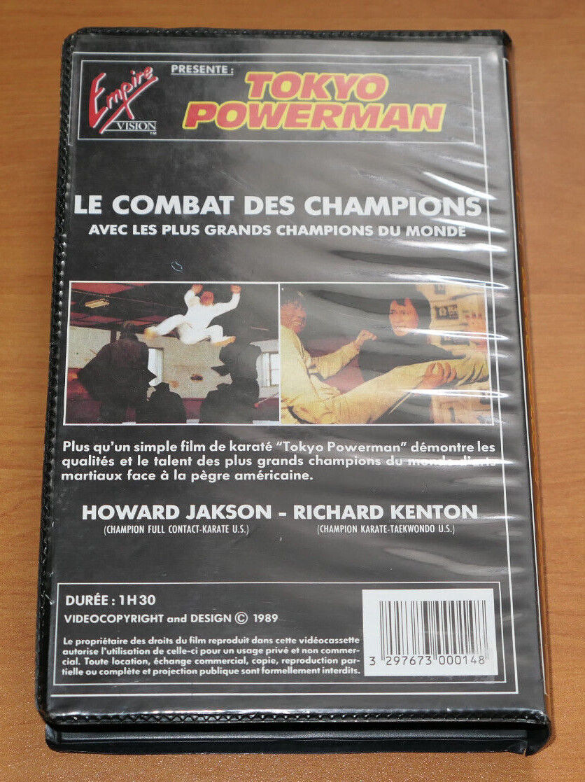 CASSETTE VIDEO VHS VINTAGE TOKYO POWERMAN EMPIRE VISION 1989 KARATE