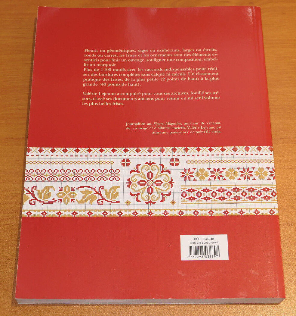 REPERTOIRE DES FRISES BORDURES ANGLES ORNEMENTS BRODERIE POINT DE CROIX / 2010