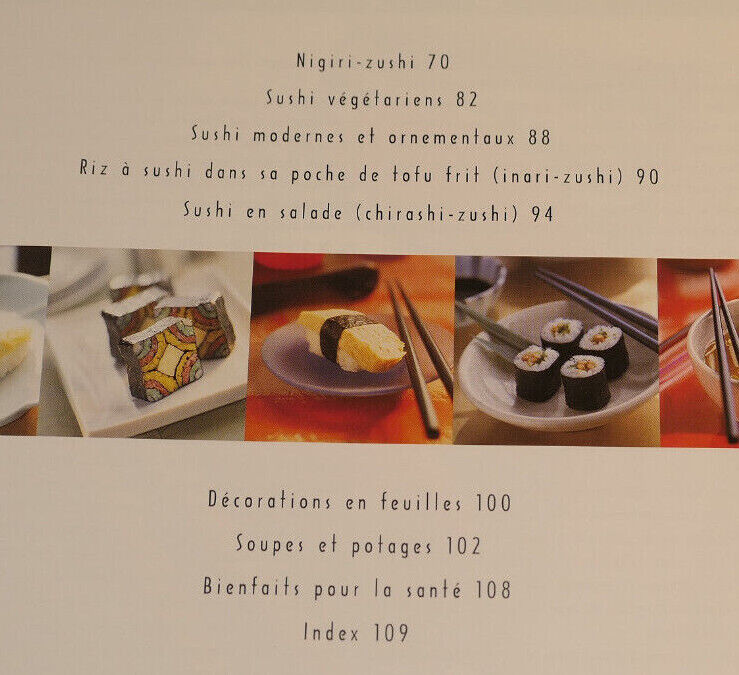 SUSHI / RYUICHI YOSHII / RECETTES CUISINE GASTRONOMIE PHOTOS / SOLINE 1999