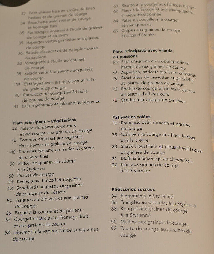 HUILE ET GRAINES DE COURGE POUR LA SANTE ET LA CUISINE / VIRIDIS 2001