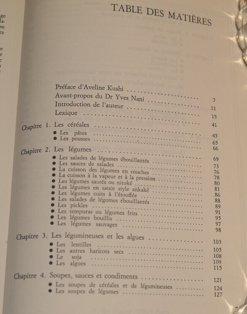 CUISINE POUR UNE VIE NOUVELLE / MACROBIOTIQUE ALIMENTATION NUTRITION SANTE 1985
