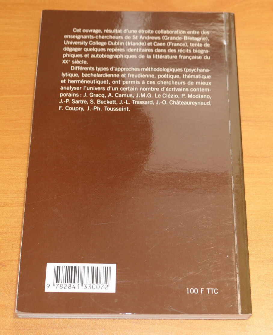 LE MOI & SES ESPACES / PRESSES UNIVERSITAIRES DE CAEN 1997 / LITTERATURE