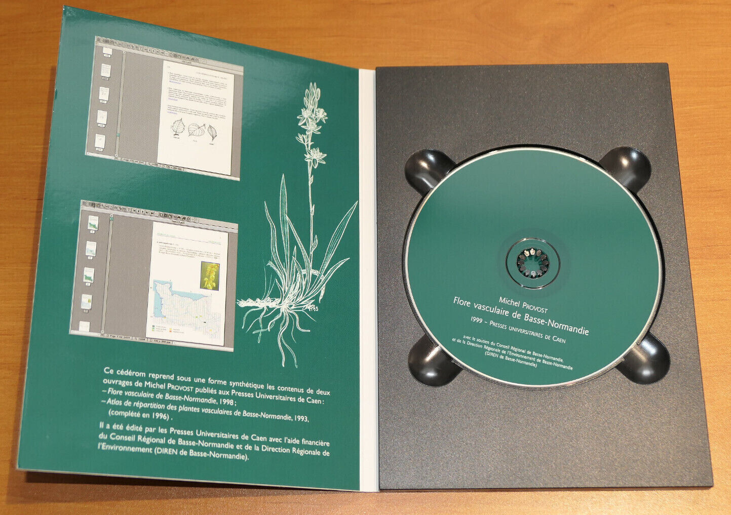 CD-ROM FLORE VASCULAIRE DE BASSE-NORMANDIE / PRESSES UNIVERSITAIRES DE CAEN 1999