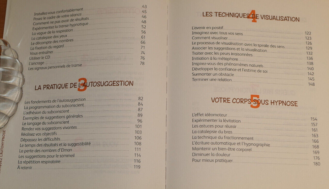 PRATIQUEZ L'AUTOHYPNOSE / STRESS INSOMNIE PHOBIE / LIVRE + CD / TREDANIEL 2018