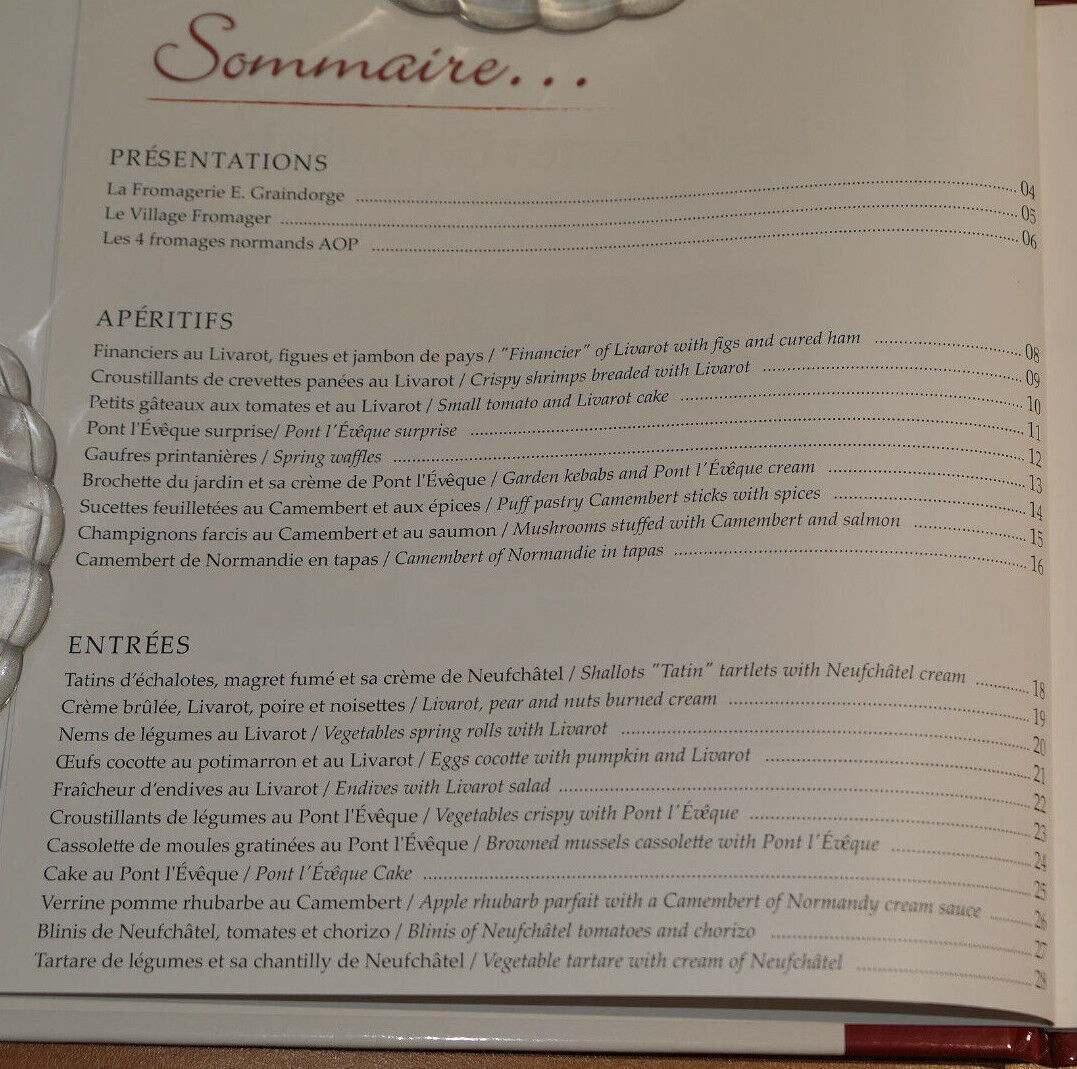 LES RECETTES E. GRAINDORGE AUX FROMAGES DE NORMANDIE / CUISINE PHOTOS