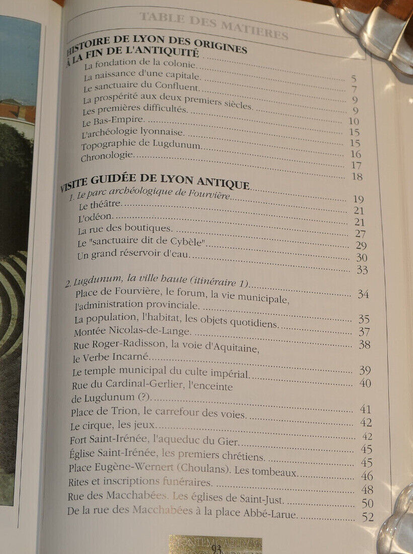 GUIDE DU LYON GALLO-ROMAIN / FRANCAIS-ANGLAIS / HISTOIRE MONUMENTS ARCHEOLOGIE
