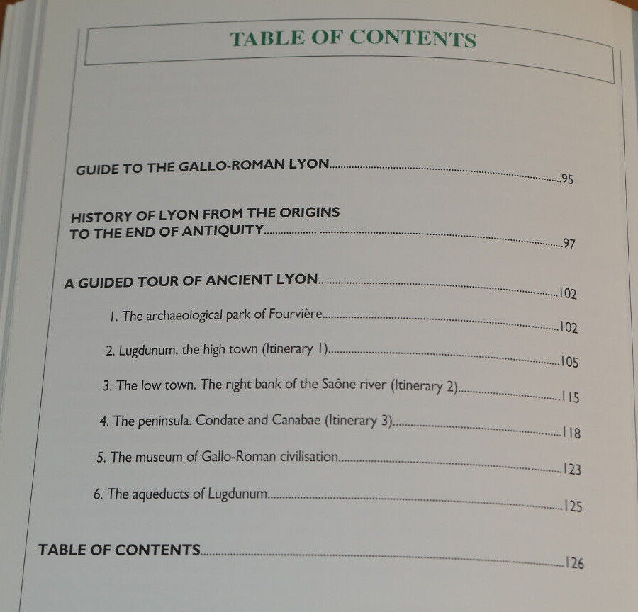 GUIDE DU LYON GALLO-ROMAIN / FRANCAIS-ANGLAIS / HISTOIRE MONUMENTS ARCHEOLOGIE