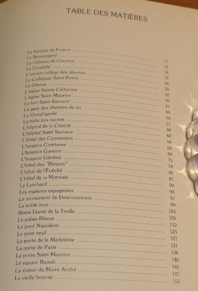 MONUMENTS D'HIER DANS LE LILLE D'AUJOURD'HUI / CARLOS BOCQUET / HISTOIRE 1988