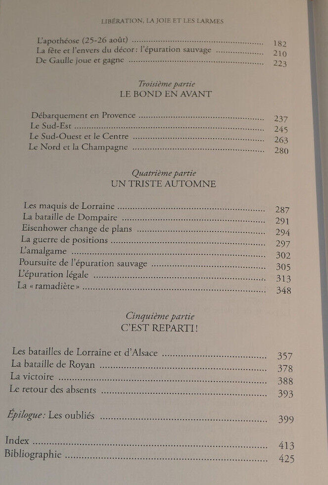 LIBERATION LA JOIE ET LES LARMES / HISTOIRE RECIT MILITARIA WW2 L'ARCHIPEL 2019