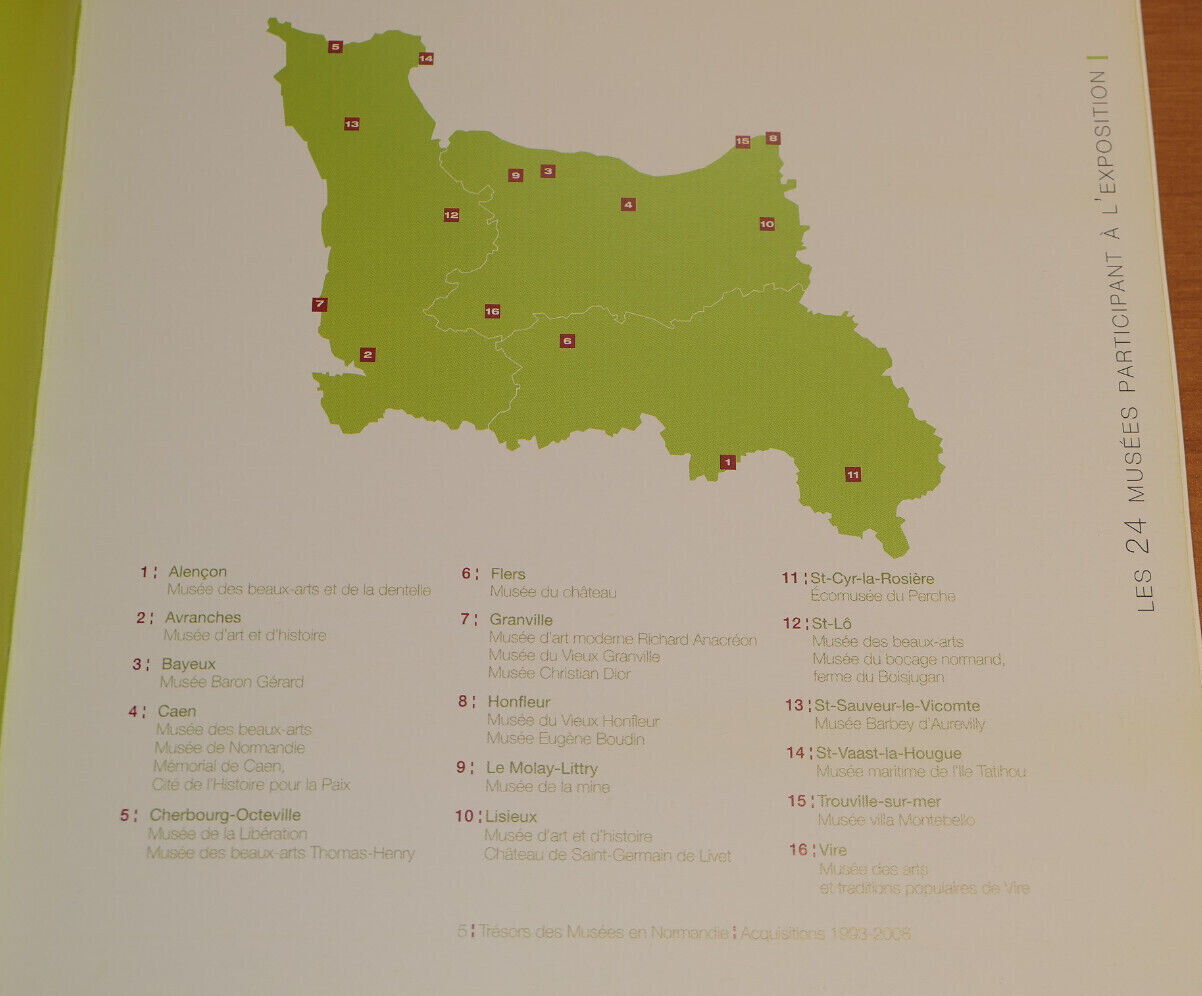 TRESORS DES MUSEES EN NORMANDIE / ACQUISITIONS 1993 2008 / ART PATRIMOINE