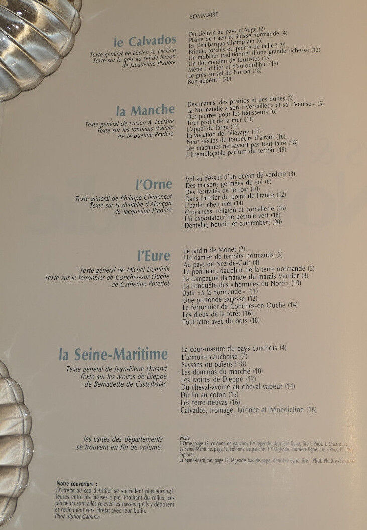 PAYS ET GENS DE NORMANDIE / VIE QUOTIDIENNE METIERS PATRIMOINE TRADITIONS / 1982