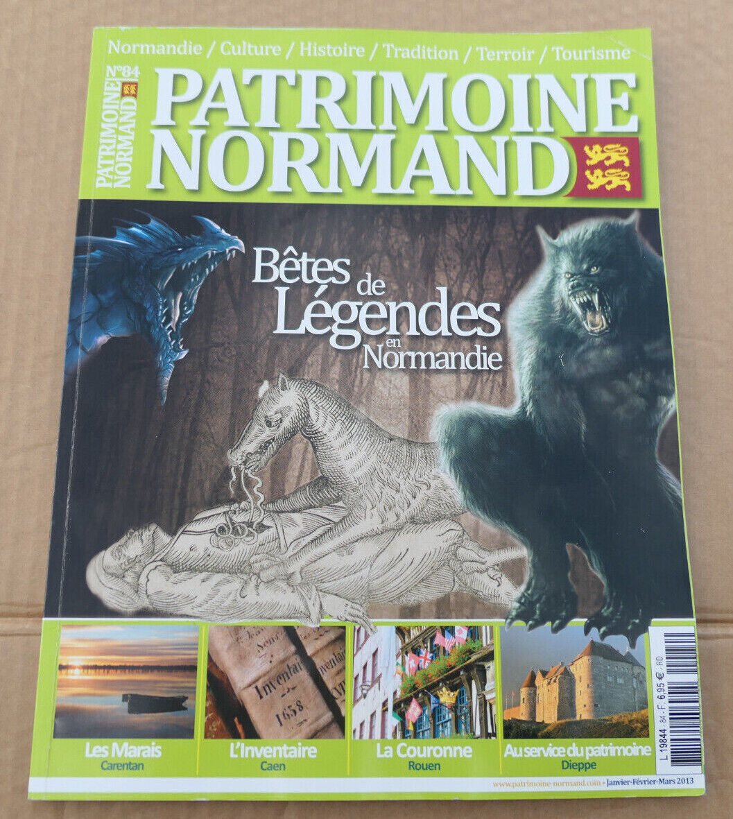 PATRIMOINE NORMAND / LOT 4 REVUES 2013 NUMEROS 84 85 86 89 / HISTOIRE NORMANDIE