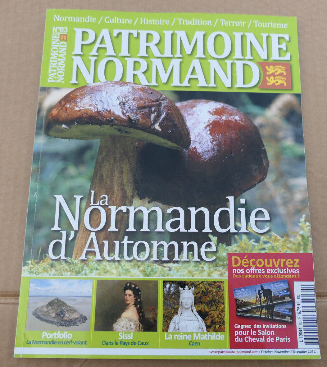 PATRIMOINE NORMAND / LOT 4 REVUES 2012 NUMEROS 80 81 82 83 / HISTOIRE NORMANDIE