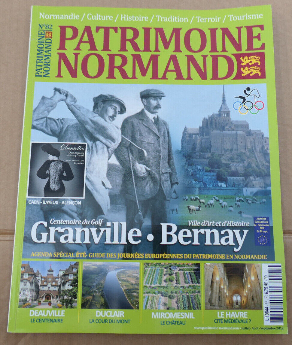 PATRIMOINE NORMAND / LOT 4 REVUES 2012 NUMEROS 80 81 82 83 / HISTOIRE NORMANDIE