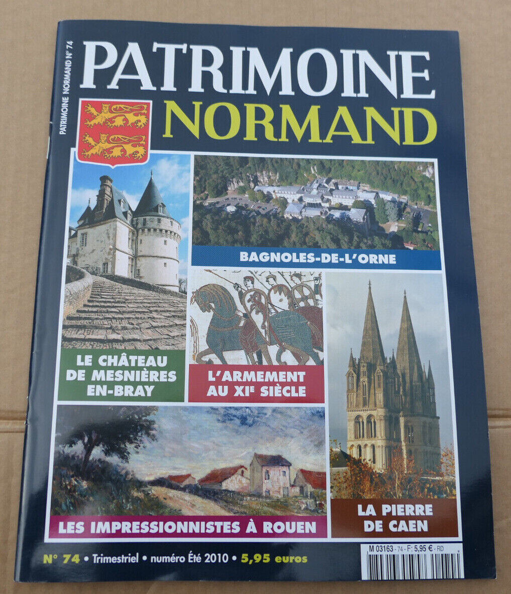 PATRIMOINE NORMAND / LOT 4 REVUES 2009 NUMEROS 72 73 74 75 / HISTOIRE NORMANDIE