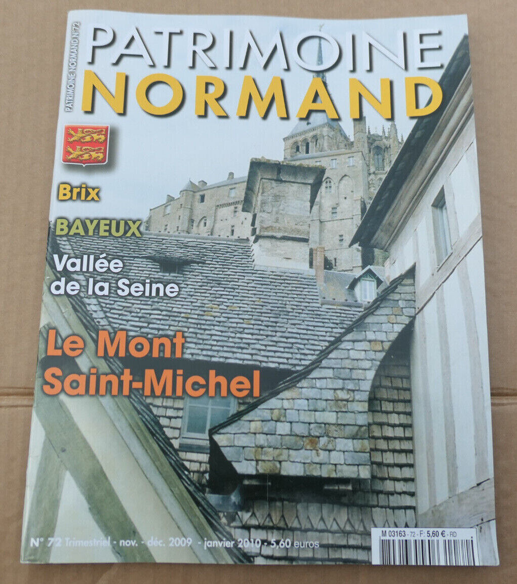 PATRIMOINE NORMAND / LOT 4 REVUES 2009 NUMEROS 72 73 74 75 / HISTOIRE NORMANDIE