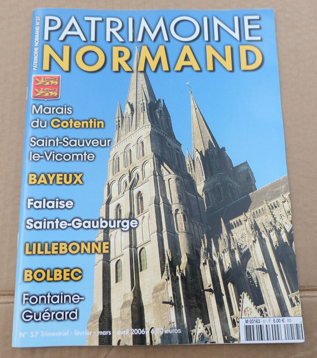 PATRIMOINE NORMAND / LOT 4 REVUES 2005 NUMEROS 55 56 57 58 / HISTOIRE NORMANDIE