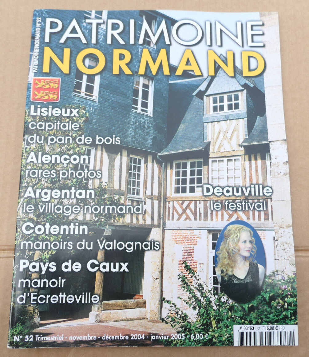PATRIMOINE NORMAND / LOT 4 REVUES 2004 NUMEROS 49 52 53 54 / HISTOIRE NORMANDIE