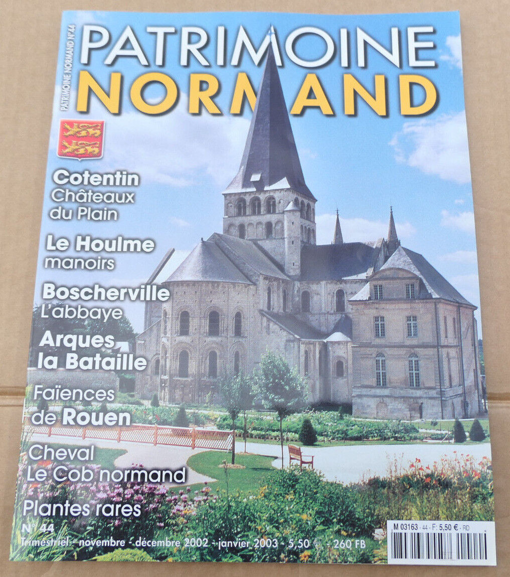 PATRIMOINE NORMAND / LOT 4 REVUES 2002 NUMEROS 41 42 43 44 / HISTOIRE NORMANDIE