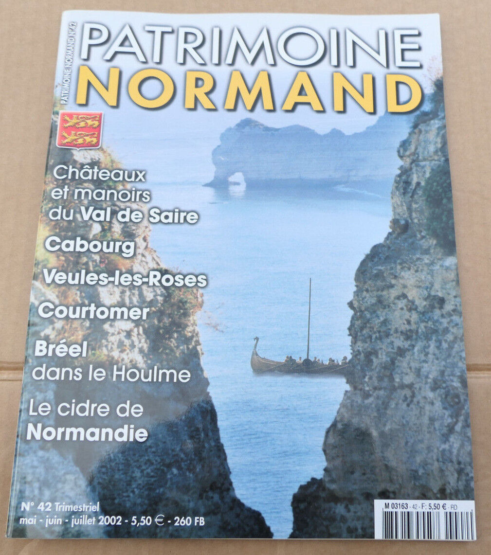 PATRIMOINE NORMAND / LOT 4 REVUES 2002 NUMEROS 41 42 43 44 / HISTOIRE NORMANDIE