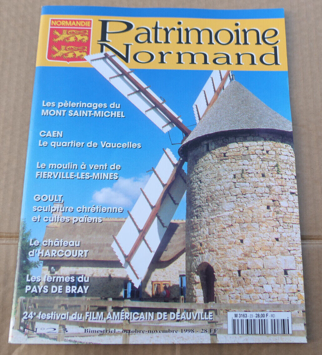 PATRIMOINE NORMAND / LOT 4 REVUES 1998 NUMEROS 20 21 22 23 / HISTOIRE NORMANDIE